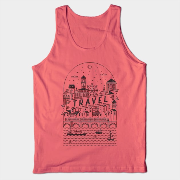 TRAVEL Tank Top by vincentcousteau